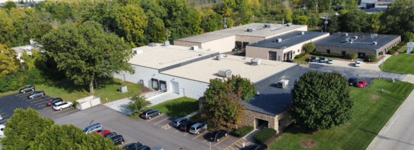 Absolute Electronics Exterior Aerial View of Facility - Cropped